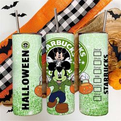 Mickey and Friends Disney Halloween Tumbler, Mickeys Not So Scary Halloween Party Cups, Disney Skeleton Pumpkin Gifts, F