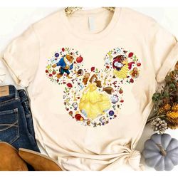 Mickey Ears Disney Princess Belle Beauty and the Beast Shirt, Disney Beauty and the Beast Characters, Tale as Old as Tim