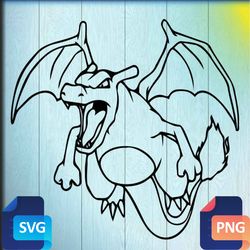 Charizard pokemon SVG Free Download