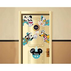 Mickey Minnie Disney Birthday Cruise 25th Silver Anniversary At Sea Magnets For Cruise Ship Stateroom Doors, Disney Fami