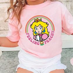 Retro Princess Peach Mario Shirt, Princess Peach Shirt, Super Mario Shirt, Princess Shirt, Mario Birthday Girl Shirt, Su