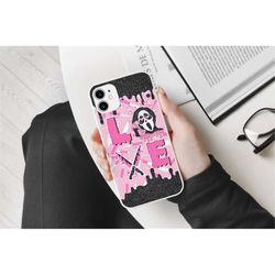 Love Ghostface Scream Phone Case, Horror Movie Ghostface Phone case, No You Hang Up Phone Case, Cover for iPhone 12 13 P
