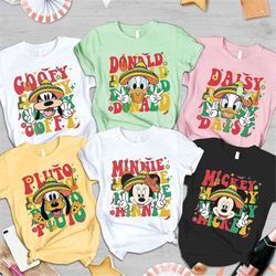 Mickey and Friends Cinco De Mayo Shirts, Mexican Fiesta Shirt, Disneyland WDW Cinco De Mayo T-shirt, Mexican Party Shirt