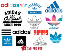 Adidas Logo svg, fashion brand svg, luxury brand svg, png