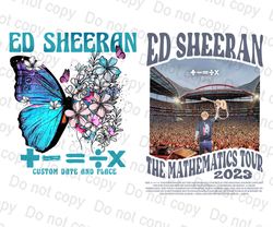 Ed Concert World Tour Png, Butterfly Equals Tour, Mathematics Music Tour Png, Fan Gift Shirt Png Sublimation Digital Dow