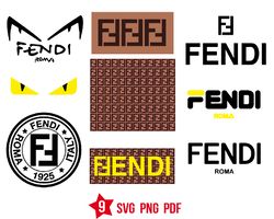 fendi logo svg, fashion brand svg, luxury brand svg, png