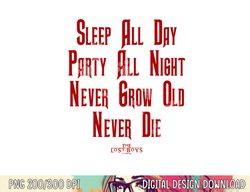 The Lost Boys Sleep All Day Quote  png, sublimation