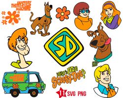 scooby doo svg, Scooby Doo and Shaggy svg, Scooby Doo birthday svg, png