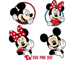 mickey mouse peeking friend svg, disney mouse svg for cricut, minnie svg, png files