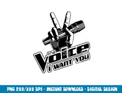 The Voice One Color Logo  png, sublimation