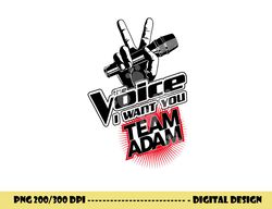 The Voice Team Adam  png, sublimation
