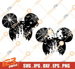 Mickeyy and minniee halloween 2022 svg files for cricut, Halloween svg, Halloween Bats SVG, Fall SVG, Mickeyy Pumpkin SV
