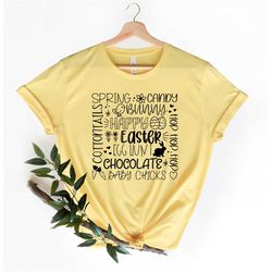 Easter Subway Art Shirt,Women Easter Bunny Shirt,Easter Shirt Gift for Women,Happy Easter Shirt,Matching Easter Tee, Eas