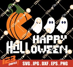 Happy Halloween SVG, Funny Kids Halloween SVG, Pumpkin SVG, Ghost Svg, Trick or Treat Png, Files for Cricut, Sublimation