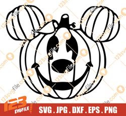 Mickey Mouse Pumpkin svg, Mickey Mouse Ears svg, Halloween svg, Halloween svg, Halloween Shirt, Halloween, Cricut
