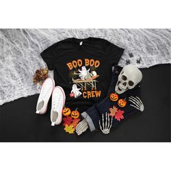 Boo Boo Crew Nurse Shirt , One Spooky Nurse Shirt, Halloween Shirt, Halloween Gifts, Spooky Shirt , Gift for Nurse  Cute