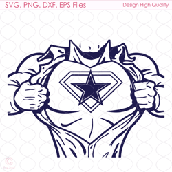 Superman Dallas Cowboys Logo Svg, Sport Svg, Dallas Cowboys Svg, Superman Svg, D