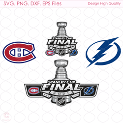 Stanley Cup Final Svg, Sport Svg, Tampa Bay Lightning Svg, Montreal Canadiens Sv