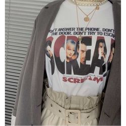 Scream Horror Movie shirt, Scream Ghost face retro shirt
