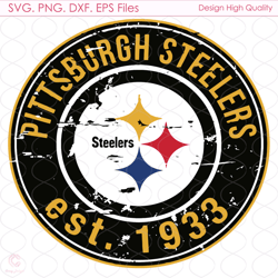 Pittsburgh Steelers Logo Svg, Sport Svg, Pittsburgh Steelers Svg, Est 1993 Svg,