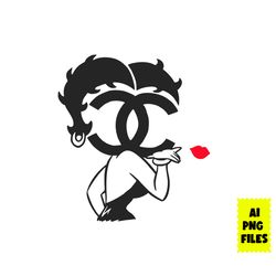 Betty Boop Chanel Png, Chanel Logo Png, Chanel Png, Betty Boop Png, Cartoon Chanel Png, Ai Digital File