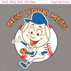 New York Mets Svg, Sport Svg, Baseball Mascot Svg, MLB Svg, MLB Team Svg, MLB Me