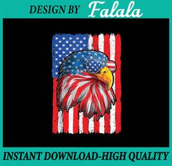 Patriotic Bald Eagle 4th Of July America Independence Png, Bald Eagle Proud Patriotic American US Flag 4th Of July Png