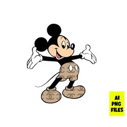 Chanel Mickey Png, Chanel Brand Logo Png, Mickey Mouse Png, Chanel Png, Disney Chanel Png, Disney Png, Ai Digital File