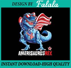 Dinosaur 4th Of July Amerisaurus T Rex Png,  T-rex Holding American flag Png, 4th of july Dinosaur,  Digital Download