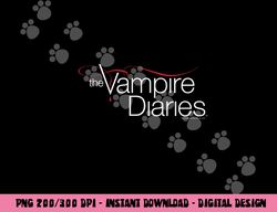Vampire Diaries Logo Longsleeve T Shirt Long Sleeve  png, sublimation