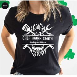 personalized chef tshirt, cooking tshirts, personalized gift, cooking gift for women, chef gifts, chef crewneck sweatshi