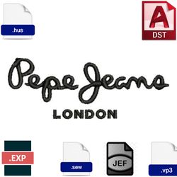 "Denim Chic: Embroidered Pepe Jeans Designs for Fashionable Apparel"