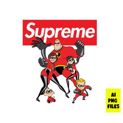 Super Family Supreme Png, Supreme Logo Png, Super Family Png, Cartoon Supreme Png, Cartoon Png Ai Digital File