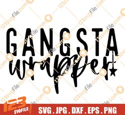 Gangsta Wrapper SVG PNG PDF, Christmas Shirt Svg, Merry Christmas Svg, Funny Christmas Svg, Christmas Svg, Christmas