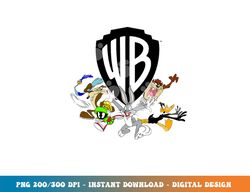 WB100 Looney Tunes Retro Scatter Warner Bros. Group Logo  png, sublimation