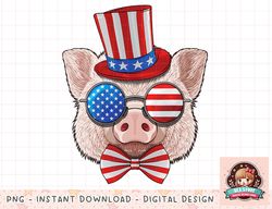 Pig 4th of July American Pig USA Uncle Sam Hat png, instant download, digital print