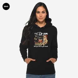 Vintage Books Long Sleeve Shirt, Inspirational Reading Life Sweatshirt, Book Is A Dream Hoodies for Librarian, Flower Bo