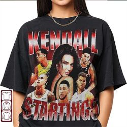 Kendall Starting Five 90s Vintage, Kendall Starting Five Bootleg Shirt, Kendall Starting Five Tee, Kendall Starting Five