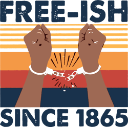 Freeish since 1865 svg,freedom day svg,June 19th svg,emancipation day svg,1776 July 4th,independence day svg,black Afric