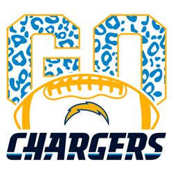 Go Los Angeles Chargers Leopard Svg