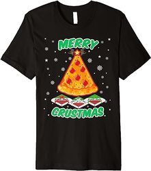 Merry Crustmas shirt - Funny Christmas Pizza t-shirt