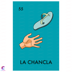 La Chancla Sandal Mexican Lottery Card Svg, Trending Svg, Sandals Svg, Hand Svg,