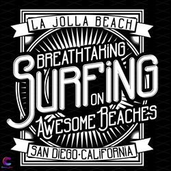 Breath Taking Surfing On Awesome Beaches Svg, Trending Svg, Surfing Svg, Beach S
