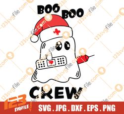 Christmas Boo Boo Crew SVG, Nurse Xmas SVG, Nurse Christmas Gift SVG PNG EPS DXF PDF, Cricut File