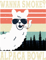 Wanna Smoke Alpaca Bowl Svg, Alpaca Bowl Svg, Cannabis Svg Clipart, Silhouette Svg, Cricut Svg Files