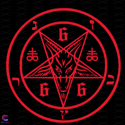 Satanic Pentagram 666 Svg, Trending Svg, Satan Svg, Satanic Svg, 666 Svg, Evil S