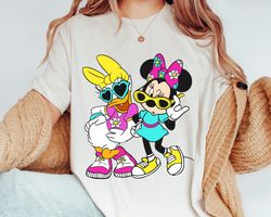 Retro Daisy And Minnie Summer Bff Shirt, Disney Summer Best Friends Matching Tee, Dis