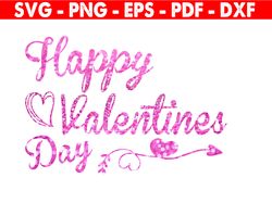 Happy Valentine's Day,  Digital Download, Happy Valentine's Day Svg, Retro Valentine's Day Svg, Cake Topper Svg File