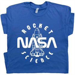 Vintage Nasa T Shirt Graphic Rocket Science Geek Tee Space Astronaut Math Retro Astronomy Shuttle Tee For Men Women Kids