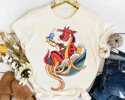 Disney Mulan Funny Mushu Dragon & Cri-Kee With Ramen Shirt, Magic Kingdom Trip
